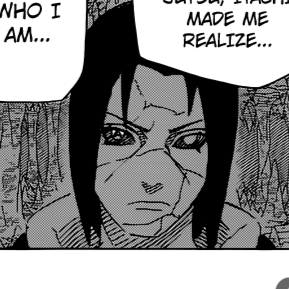 Aesthetic anime/manga PFP for discord, Naruto, Green Days Are Over - 667, Page 4, Chapter 667. 1:1 square ratio. Aesthetic pfps dark, black and white.