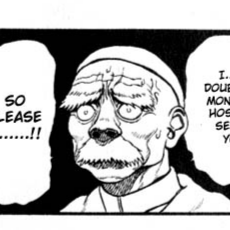 Aesthetic anime & manga PFP for discord, Berserk, The Black Swordsman - 0.01, Page 20, Chapter 0.01. 1:1 square ratio. Aesthetic pfps dark, color & black and white.