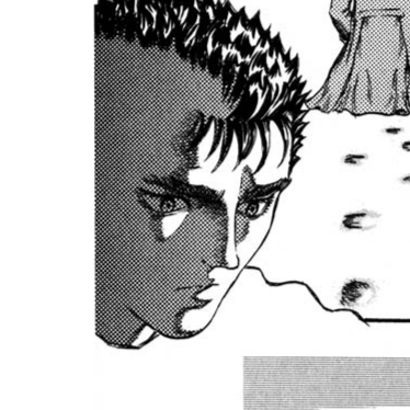 Aesthetic anime & manga PFP for discord, Berserk, Comrades in Arms - 44, Page 8, Chapter 44. 1:1 square ratio. Aesthetic pfps dark, color & black and white.