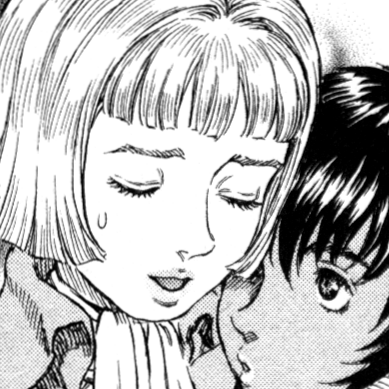 Aesthetic anime & manga PFP for discord, Berserk, Taint - 216, Page 7, Chapter 216. 1:1 square ratio. Aesthetic pfps dark, color & black and white.