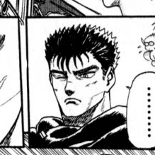 Aesthetic anime & manga PFP for discord, Berserk, The Black Swordsman - 0.01, Page 29, Chapter 0.01. 1:1 square ratio. Aesthetic pfps dark, color & black and white.