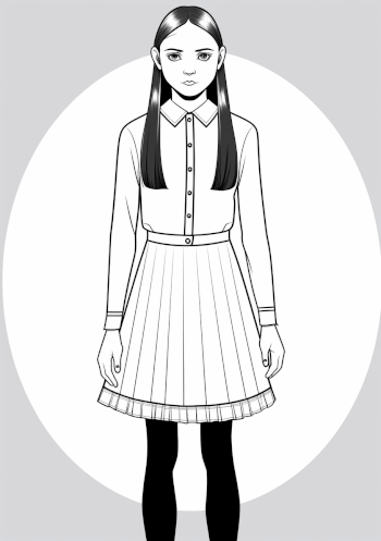 Wednesday Addams Printable Coloring Pages, Adult Coloring Crafts, Kid Fun Pages Wednesday Addams Printable Coloring Pages, Adult Coloring Crafts, Kid Fun Pages