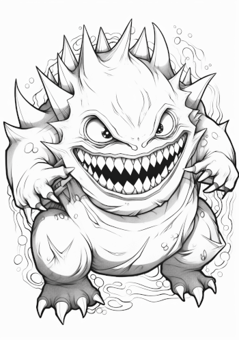 Mega Gengar Coloring Pages - Adult & Kids Coloring Fun Mega Gengar Coloring Pages - Adult & Kids Coloring Fun