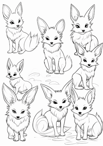 Eevee Evolutions Coloring Sheet Pokemon Pages, Adult & Kids Fun Eevee Evolutions Coloring Sheet Pokemon Pages, Adult & Kids Fun