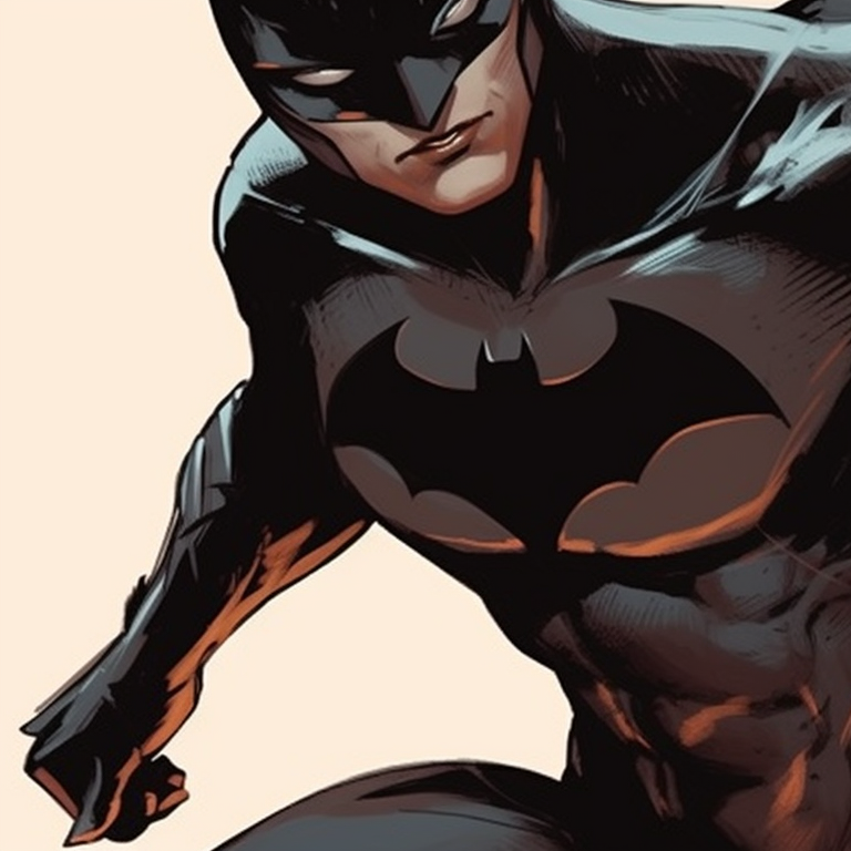 Batman and Catwoman sharing a moment, fine lines and muted colors. batman and catwoman theme for pfp pfp for discord.