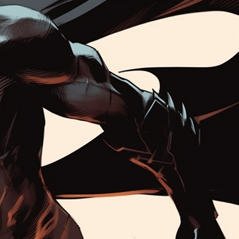 Batman and Catwoman sharing a moment, fine lines and muted colors. batman and catwoman theme for pfp pfp for discord.