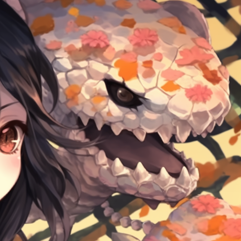 The two characters are carved pumpkins in the background, earthy tones with the focus on their matching grins perfect obanai and mitsuri matching halloween pfp pfp for discord.