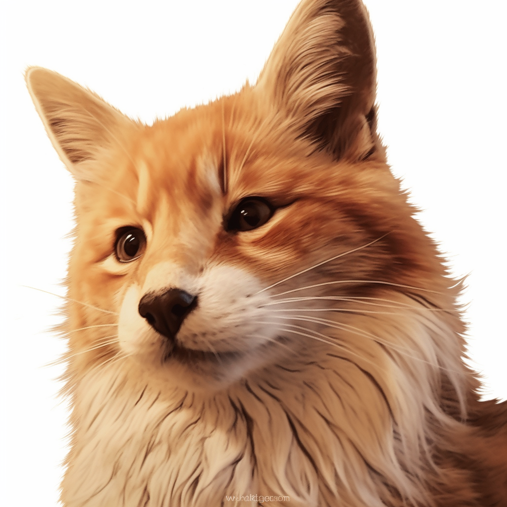 Profile view of a fox, fine fur details and intense gaze. hand-drawn animal pfp