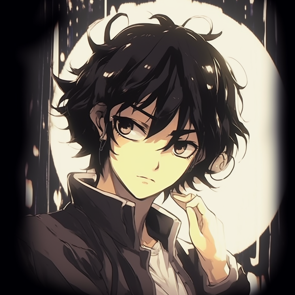 Kenshin Himura in a samurai pose, detailed with distinct red hair. charming y2k anime pfp