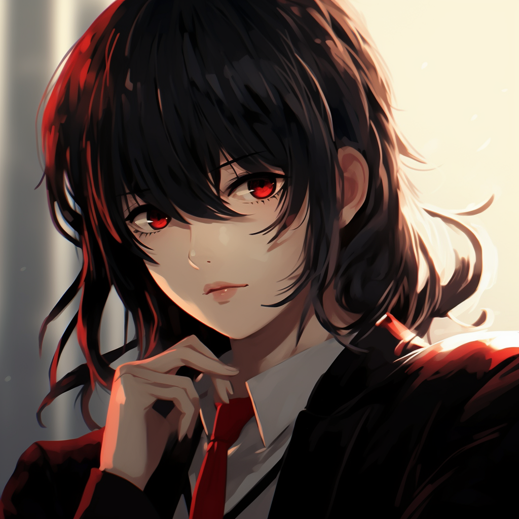 Highly detailed portrait of Yumeko, meticulous character design and atmospheric backdrop top aesthetic anime pfp pfp for discord.