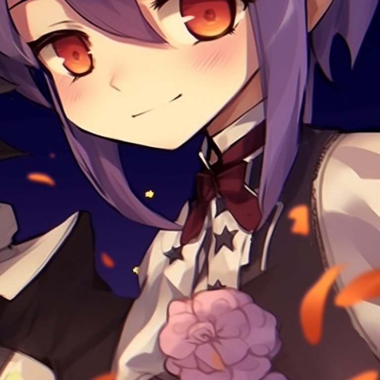 Silhouettes of Shinobu and Giyuu, a blend of dark colors and sharp lines. diy halloween themed matching pfp for shinobu and giyuu pfp for discord.