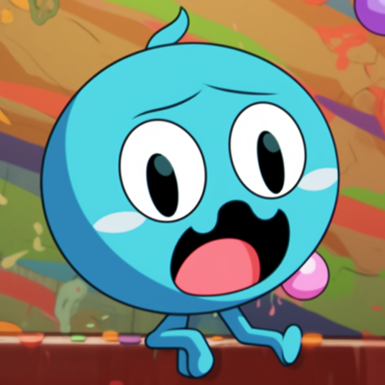 Gumball and Darwin in a joyful pose, with expressive facial expressions and a pastel color palette. gumball and darwin show pfp pfp for discord.