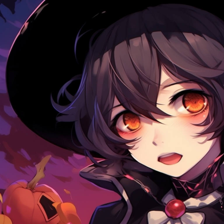 Two characters dressed as wizards, vibrant colors and detailed magic circle, conjuring a spell. jjk matching pfp halloween theme inspiration pfp for discord.