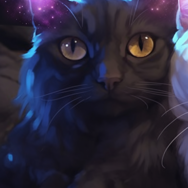 Two cats walking in a garden, intricate floral details and serene environment. popular matching pfp cat trends pfp for discord.