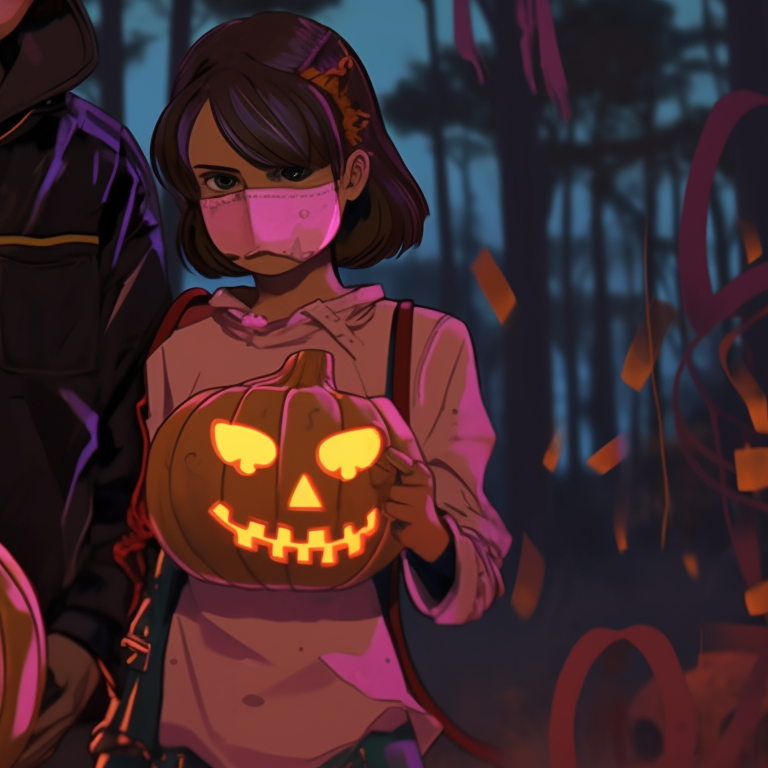 Close up of Mike and Will in their Ghostbusters costumes, high contrast and rich in Halloween-themed details. stranger things matching pfp featuring halloween theme concept pfp for discord.