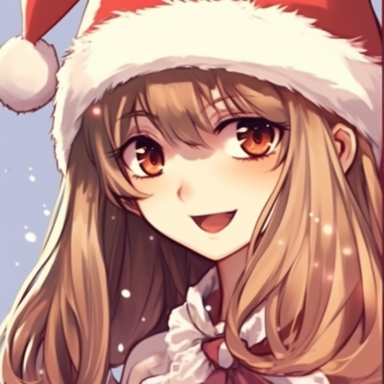 Two characters sharing a candy cane, pastel background and holiday sweaters. creative matching discord christmas pfp options pfp for discord.