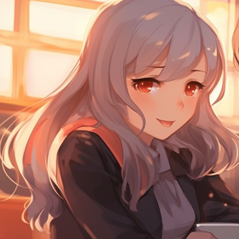 Two characters in battle armors, intense expressions with dynamic lines and dark contrasts. exquisite best friends matching pfp in artwork pfp for discord.