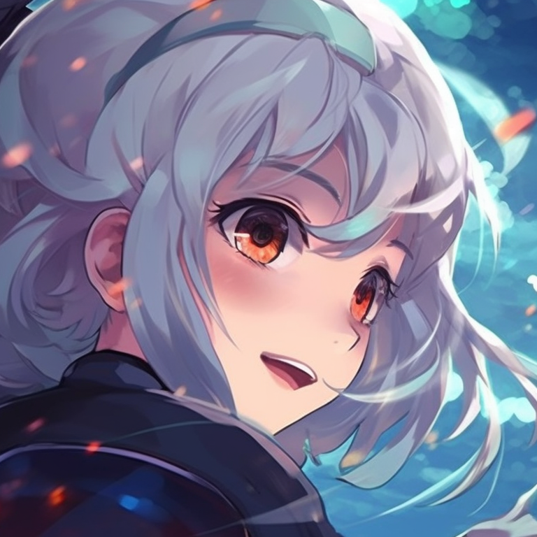 Two characters in battle poses, vivid colors and speed lines, confronting each other. matching pfp for friends in anime style pfp for discord.