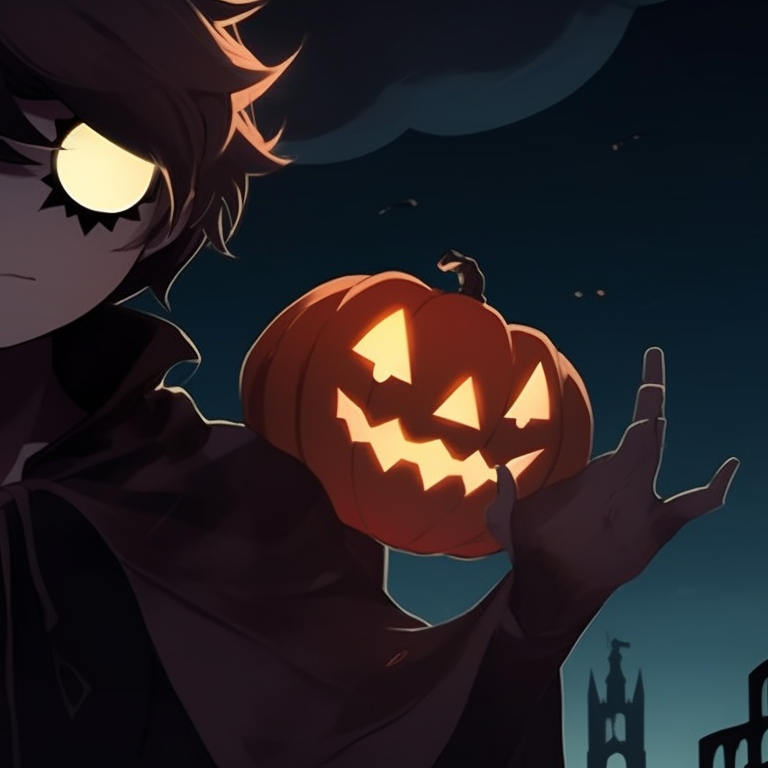 One character in a vampire costume and another in a werewolf costume, highlighting the contrast with reddish and bluish shades. halloween inspired non anime matching pfp pfp for discord.