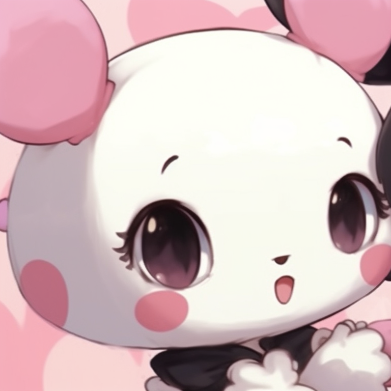 My Melody and Kuromi goofing around, playful visual elements and vibrant hues. best collection of my melody and kuromi pfp match pfp for discord.