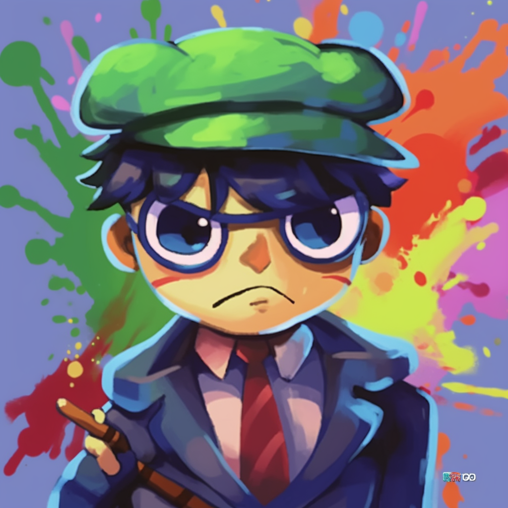 Detective Conan depicted in a cool pose, vibrant colors and precise lines. cool pfp for school pfp for discord.
