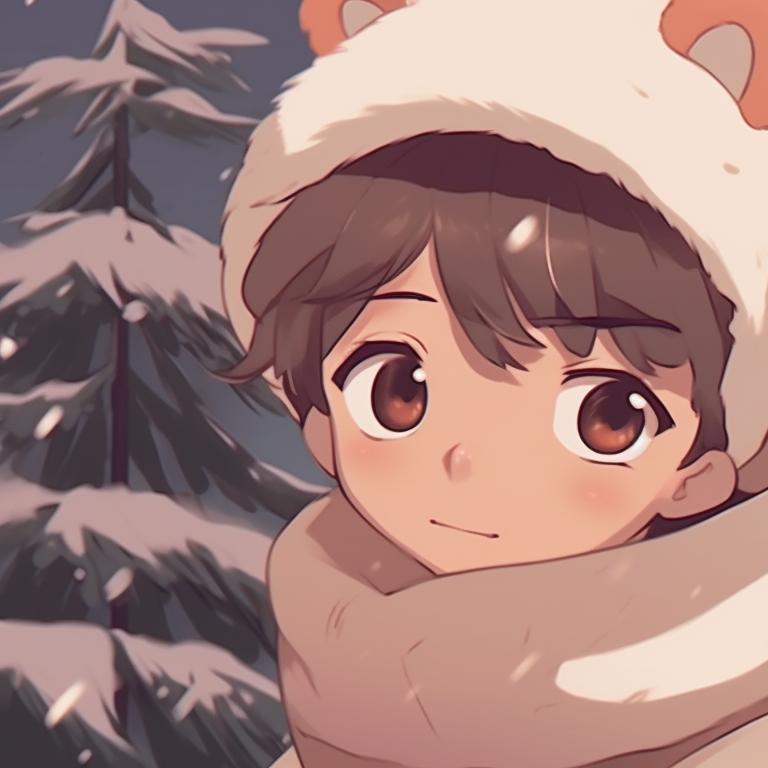 Two characters dressed as Santa, bold lines and vivacious colors. unique matching cute aesthetic christmas pfp selection pfp for discord.