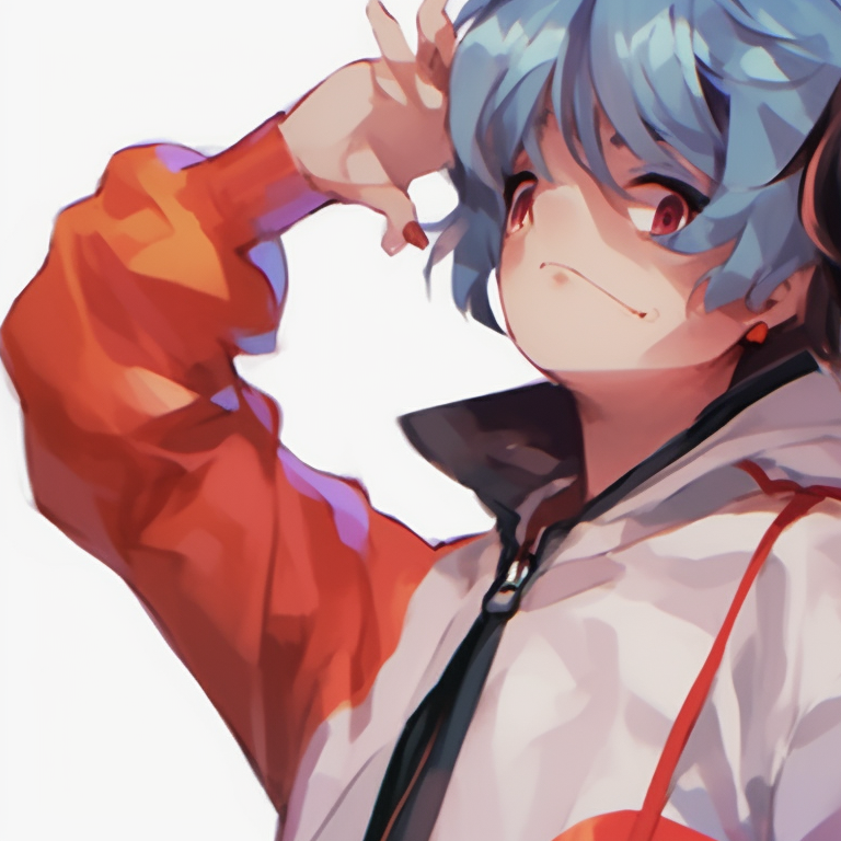 Characters in casual clothes, engaging in lively banter, simplistic art with warm shades cute matching pfp in anime genre pfp for discord.