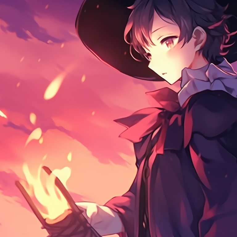 Two enigmatic characters emerging from the shadows, their eyes reflecting haunted spirits. aesthetic halloween couple matching pfps pfp for discord.