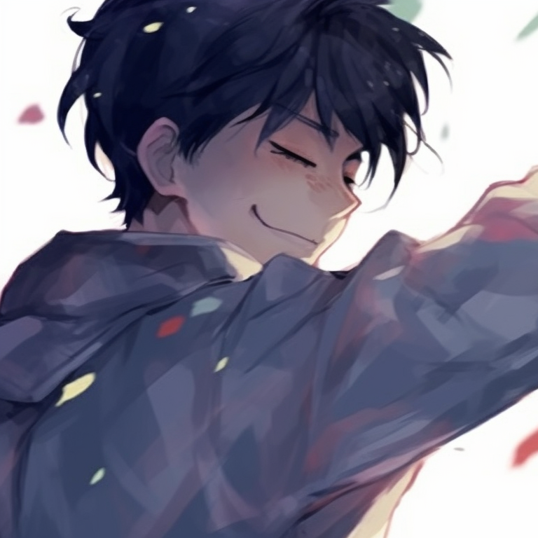 Two characters affectionately interacting, light pastel shades and nighttime setting. cute couple matching pfp pfp for discord.