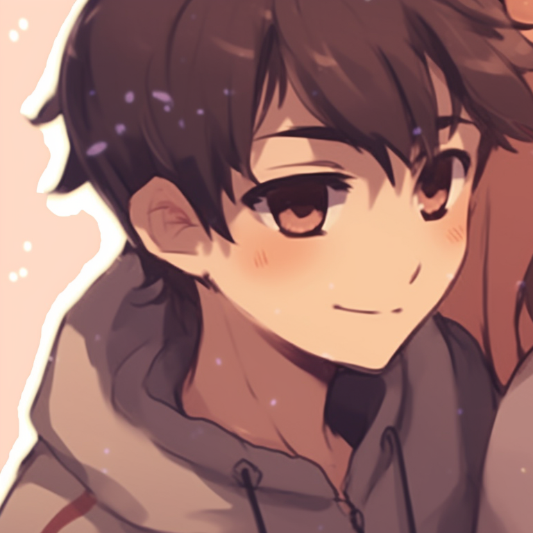 Two characters wrapped in a cozy blanket, muted colors and soft lines. adorable cute matching pfp for your better half pfp for discord.