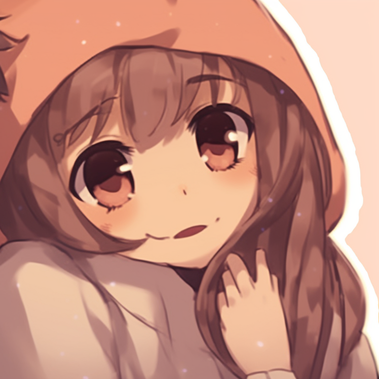 Two characters wrapped in a cozy blanket, muted colors and soft lines. adorable cute matching pfp for your better half pfp for discord.