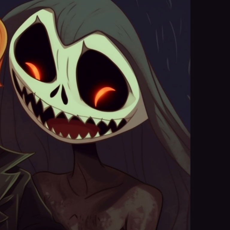 Buzz Lightyear dressed as a ghost and Jessie dressed as a witch with interstellar background, colourful with emphasis on vibrant brushed metal textures. halloween themed disney matching pfp for couples pfp for discord.