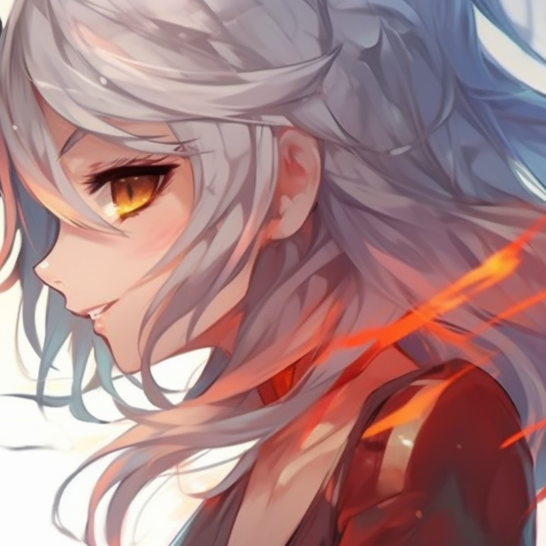 Two characters exhibiting contrasting emotions of chaos and peace, united amid a colorful backdrop. innovative matching pfp for best friends pfp for discord.