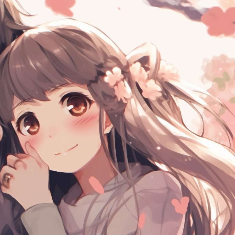 Two characters in natural daylight, bright colors and intricate detailing on the attire. aesthetic inspired matching pfp pfp for discord.