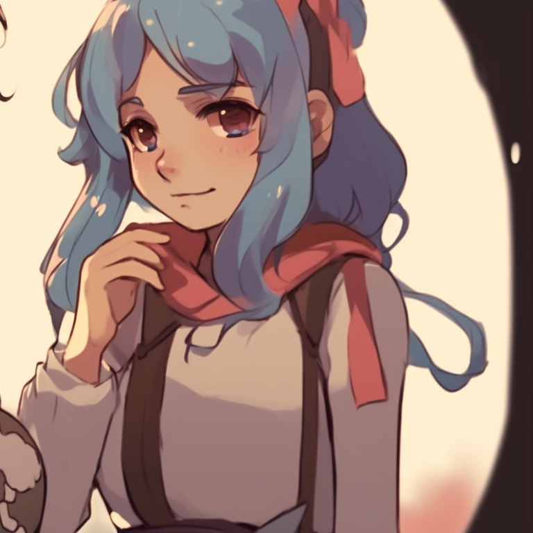 Two characters in explorer outfits, earthy colors and expressive eyes, standing side by side. matching pfp for best friends inspiration pfp for discord.