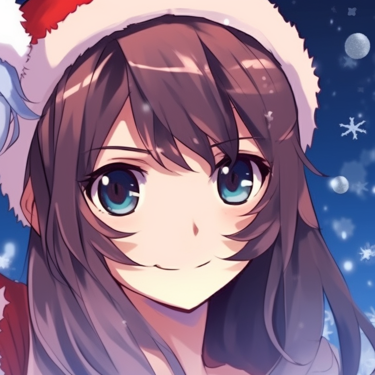 Two characters with shimmering magic wands, festive lights, and vibrant colors. holiday themed matching christmas pfp for discord pfp for discord.