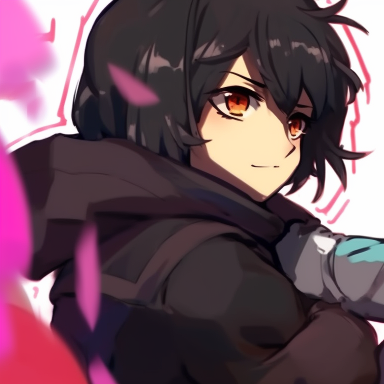 Two characters in adventurous outfits, bold colors and action-filled backdrop. unique matching discord pfp pfp for discord.