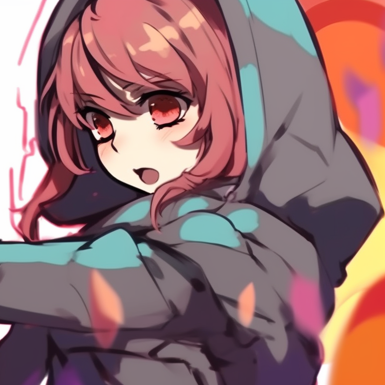 Two characters in adventurous outfits, bold colors and action-filled backdrop. unique matching discord pfp pfp for discord.