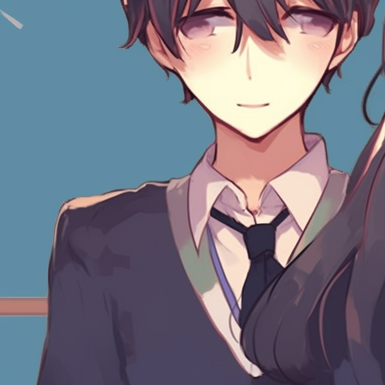 Two characters in casual summer outfits, bright colors and a beach background, enjoying ice cream together. pinterest matching pfp images pfp for discord.