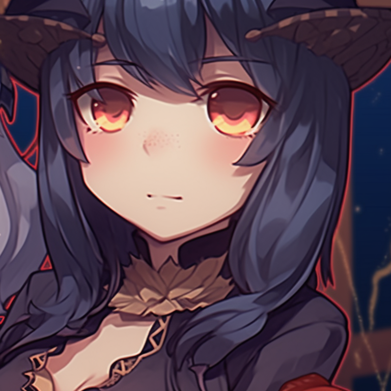 Two girls with magical staffs under a full moon, intense blues and purples, sparkling magic elements. halloween themed girl discord pfp matching theme pfp for discord.