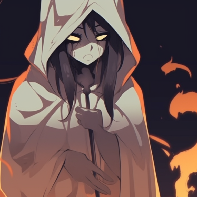 Two characters in undead make-up, coarse textures and muted tones. discord pfp halloween theme matching ideas pfp for discord.