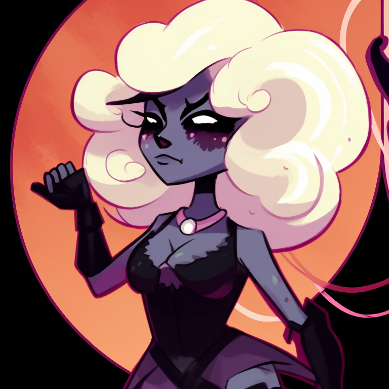 Close up of two characters with Halloween intrigue, darker color scheme and intense gaze. steven universe halloween special icons pfp for discord.