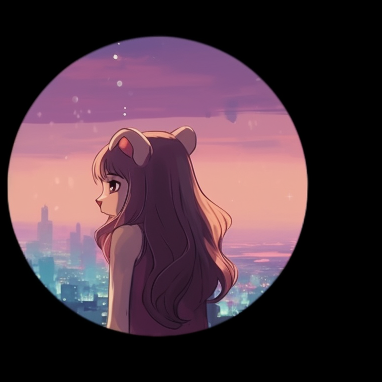 Two characters silhouetted against a serene backdrop, high contrast and minimal color palette. trendy best friend pfp matching profile pictures pfp for discord.