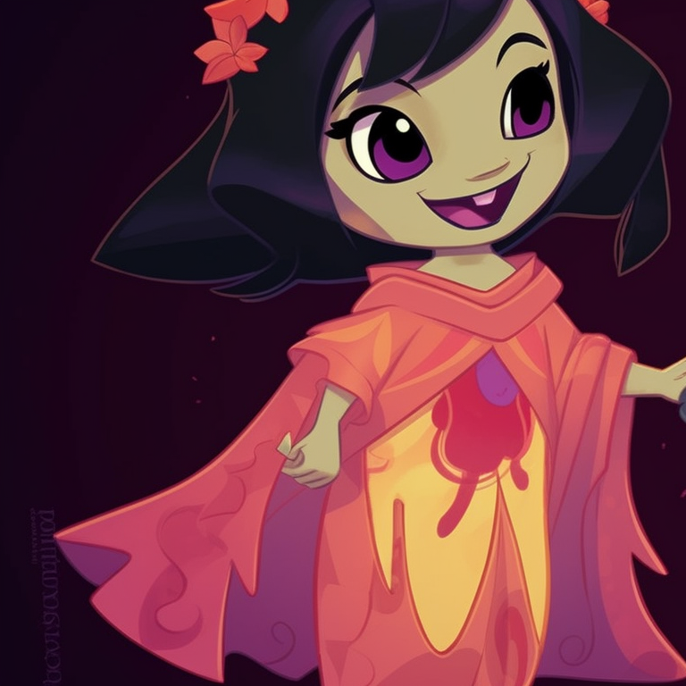 Stitch dressed as a devil and Lilo as an angel, an ironic spooky interpretation with minimalist art style. spooky lilo and stitch matching pfp pfp for discord.