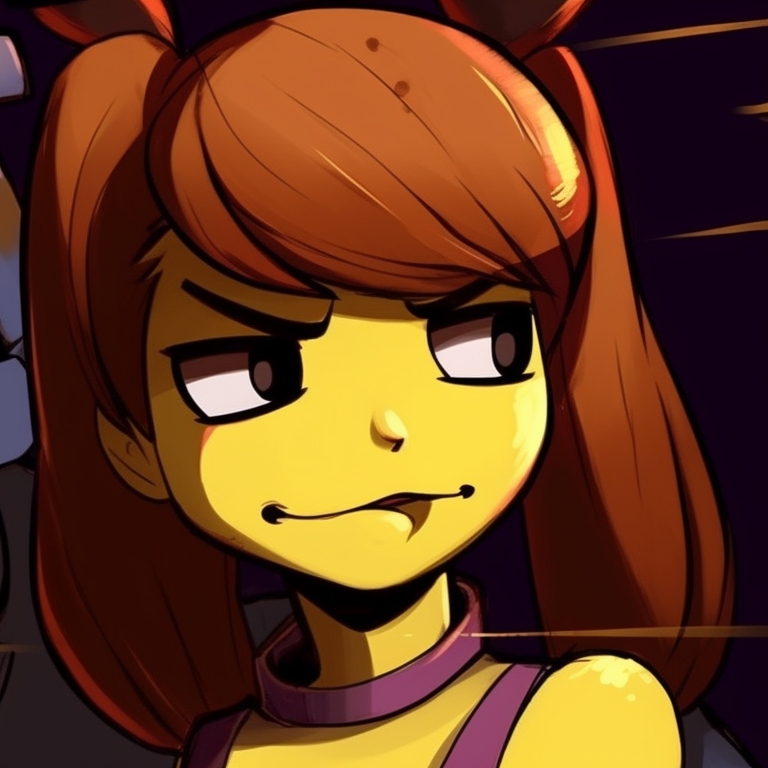 Two characters from FNAF in confrontational poses, bold lines and intense expressions. best sources for fnaf matching pfp pfp for discord.