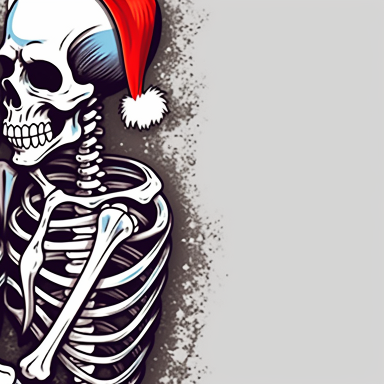 Two skeleton characters, one kissing the other's cheek under a mistletoe, soft colors and gentle style. matching christmas pfp skeleton kissing - animated display pfp for discord.