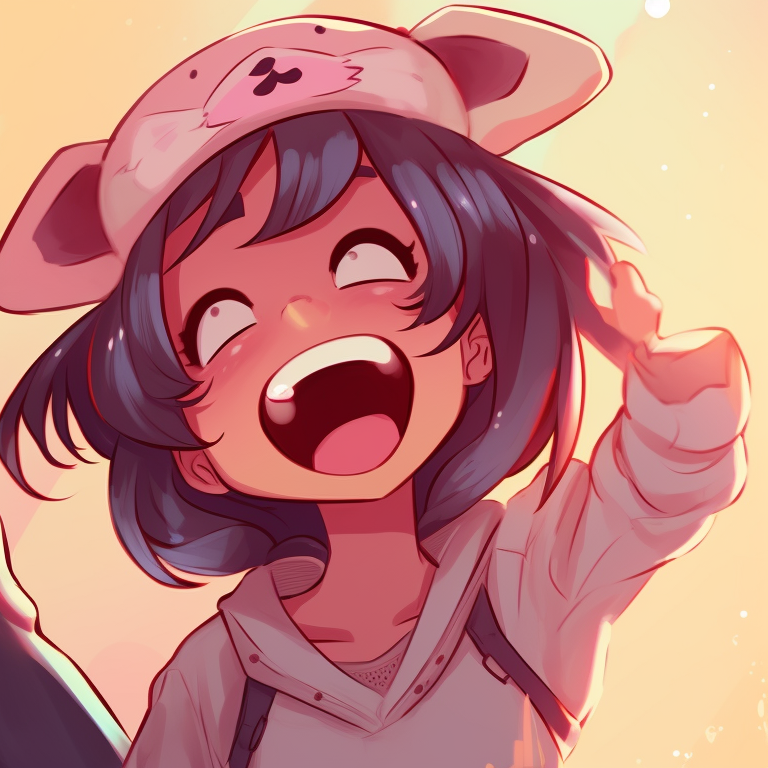 Two characters, warm colors and simplistic design, involved in a comical act. funny matching pfp for friends options pfp for discord.