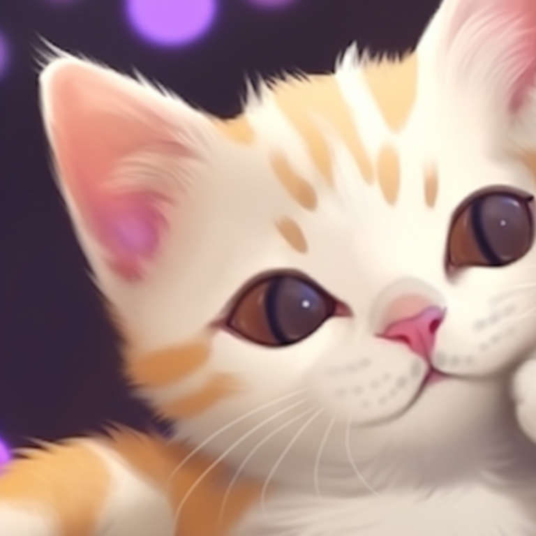 Two chibi style cat characters in playful poses, bright colored background and lively expressions. cool matching pfp cat designs pfp for discord.