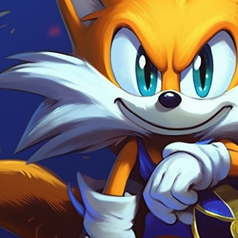 Sonic and Tails exploring a dark forest, creeping shadows and bright highlights. sonic and tails halloween costume themed pfp pfp for discord.