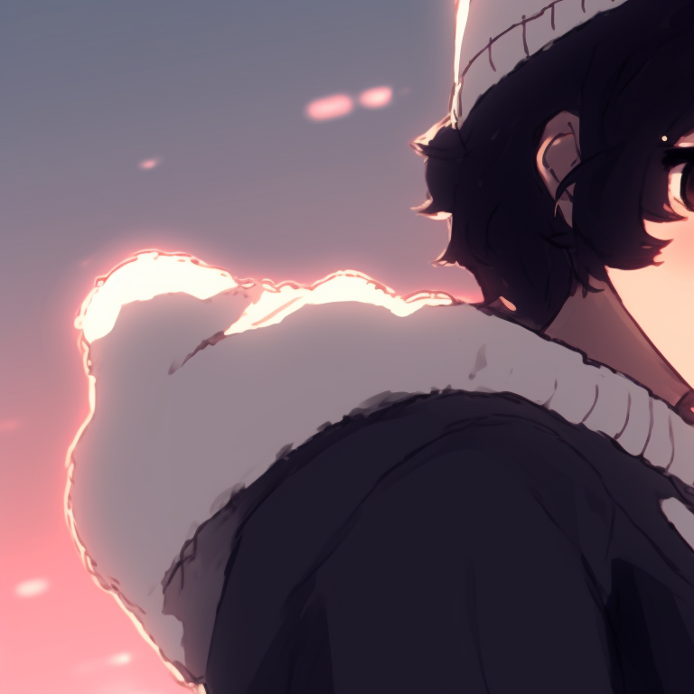 Two characters in monochrome palette, contrast emphasized by solid blacks and whites. instagram cute matching pfp with aesthetic theme pfp for discord.